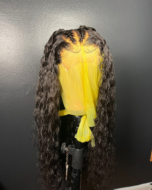 Italian curly frontal wig